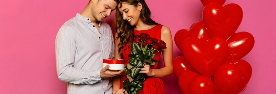 roses rouges à sa Valentine